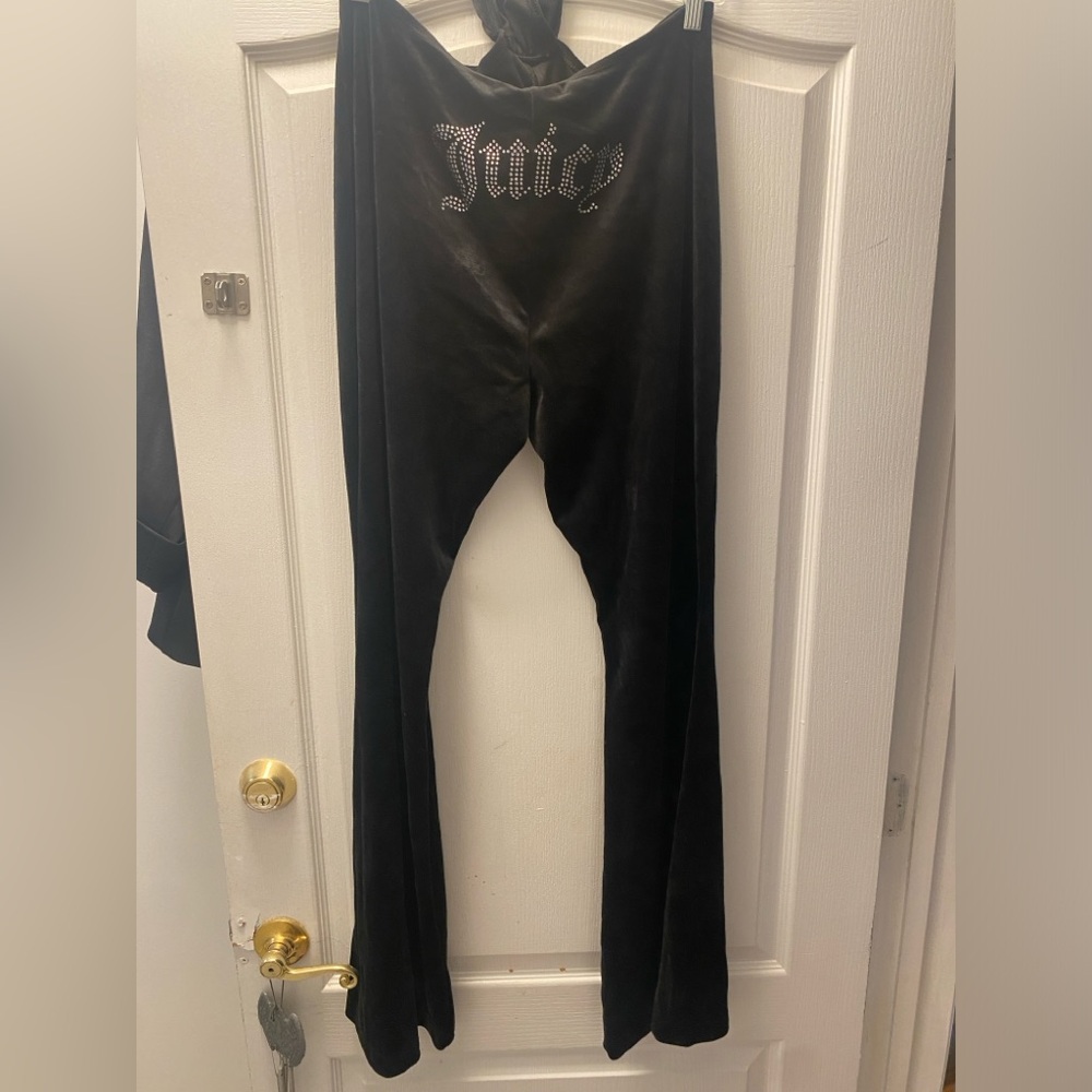 Juicy Couture Forever 21 Black Velour Halter Jumpsuit NWT